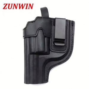 Étui tactique pour arme à feu en cuir pleine fleur personnalisé IWB, accessoire de transport dissimulé en cuir véritable pour la chasse - Product Image 2