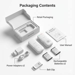 Sistema de Monitorización de Audio Digital para Bebés con Transmisión de Larga Distancia de 300 Metros, Seguro y Sin Interferencias, con Clip para Cinturón y Gancho para Colgar - Product Image 4