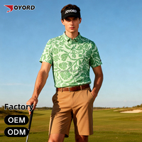 Pakaian Golf Premium Label Pribadi Kustom, Bernapas, Cetak Sublimasi