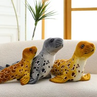 Jouets anti-stress super doux en peluche (pingouin, phoque, pieuvre, animaux marins) avec rembourrage en coton PP et doublure en maille – Vente en gros
