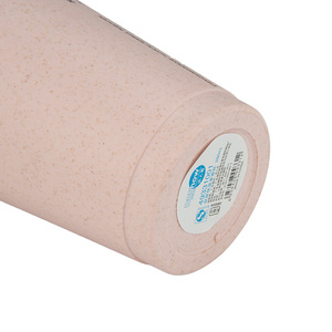 Resistente al calor de PP ecológico biodegradable de fibra de bambú de <span class=keywords><strong>trigo</strong></span> de plástico de doble pared vaso taza con tapa - Product Image 5
