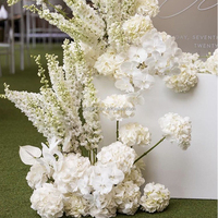 Boules de fleurs artificielles décoratives de haute qualité, blanches et vert clair, parfaites pour les mariages, la décoration de bars et divers événements.