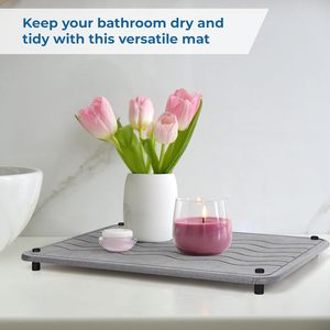 Tapis de séchage pour vaisselle en terre de diatomée classique, super absorbant, à séchage rapide, résistant à la chaleur, écologique, pour la cuisine - Product Image 4