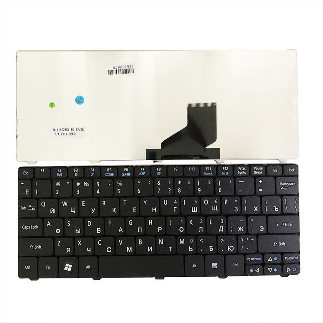 Wholesale New RU Russian Laptop Keyboard for Acer Aspire One 532h 521 522 533 D255 D257 D260 D270 Nav50 LT21 LT32 RU Black
