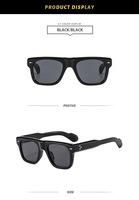 Classique Vintage couleur bonbon surdimensionné géométrique grand cadre carré extérieur UV400 Protection lunettes de soleil pour unisexe