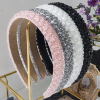Vente en gros de luxe bandeau en cristal avec strass pour femmes