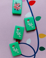 Juego de Fichas de Mahjong de Lujo con Diseño de Cascanueces y Muñeco de Nieve Grabado, con 10 Fichas Joker, para Noche de Juegos Navideños 2026, Nuevo