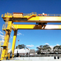 Grue à portique à double poutre pour marbre, capacité de levage lourde de 40 tonnes, avec moteur et boîte de vitesses PLC, en vente