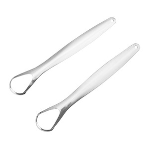 FANS CHEER Stainless Steel Tongue Scraper Reusable Oral Cleaner For Bad Breath Removal - Product Image 5