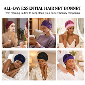 <span class=keywords><strong>Bonnet</strong></span> de nuit en maille tricotée très élastique avec large bande, <span class=keywords><strong>bonnet</strong></span> de sommeil doux et sûr pour femmes, toutes saisons - Product Image 5