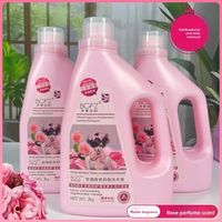 Lessive liquide en dosettes 2kg parfum rose, longue durée, pour le soin des mains, adaptée aux bébés et aux mamans, élimine les taches