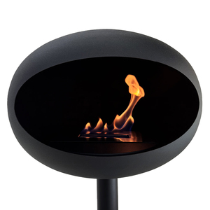 <span class=keywords><strong>Cheminée</strong></span> au bioéthanol sur pied haute de 30,7 pouces, foyer en métal à combustion continue pendant 2,5 heures pour le salon - Product Image 5