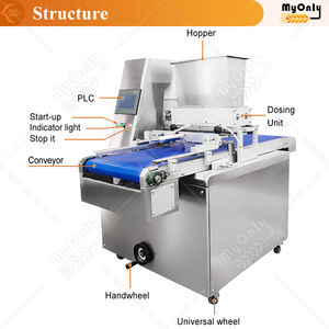 Machine automatique à biscuits en <span class=keywords><strong>forme</strong></span> de palmier MY, coupe-fil, machine à faire des biscuits de différentes formes, boulangerie - Product Image 2