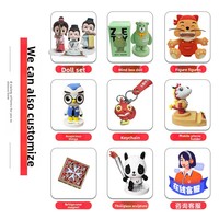 Ensemble de figurines homme du ciel personnalisées nouvel état personnage de dessin animé résine artisanat poupée jouet personnages congelés