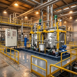 Usine de production de graisse compacte montée sur chenilles avec réacteur contrôlé par PLC, technologie de mélange sous vide et équipement en acier inoxydable - Product Image 1