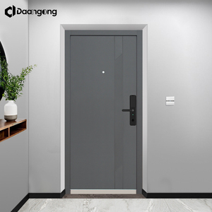 ประตูเหล็กนิรภัยสำหรับ<span class=keywords><strong>บ้าน</strong></span> ประตูทางเข้าด้านหน้า โครงเหล็กหนาเคลือบสังกะสี ระบบล็อคหลายจุดเพื่อความปลอดภัยของ<span class=keywords><strong>บ้าน</strong></span> - Product Image 2