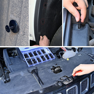 Yeni 380 Parça Klips Perçin Seti, Bağlantı Elemanı Sökücü ile Yüksek Kaliteli Evrensel Oto Araba Gövde Tamir Plastik Perçinler ve Klipsler Seti - Product Image 6