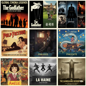 Affiche de cinéma vintage, film classique Le Parrain, Pulp Fiction, art mural rétro, peinture sur toile, décoration de cinéma maison - Product Image 2