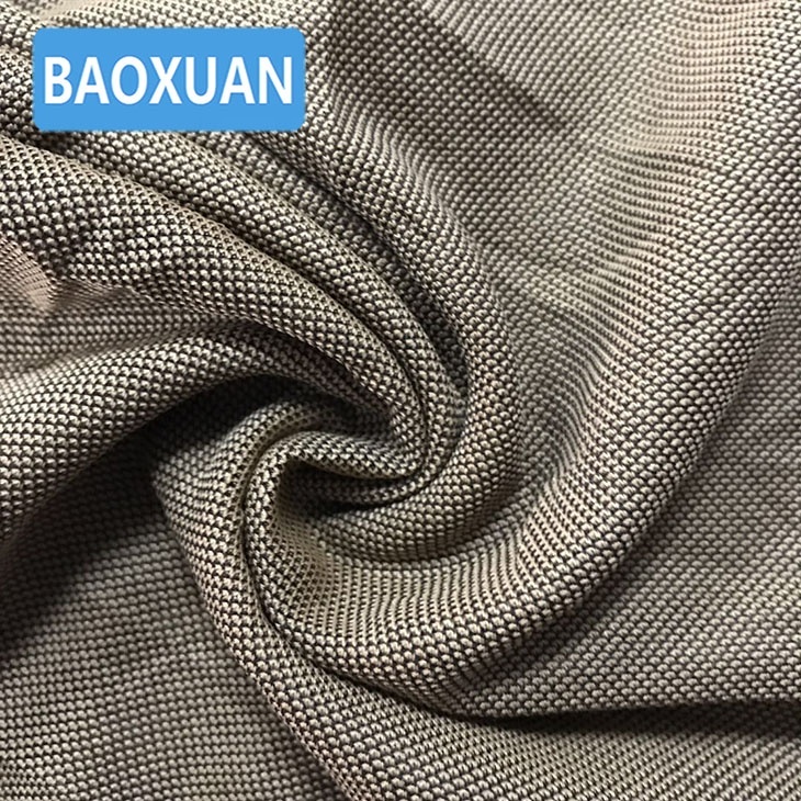 Shaoxing textile le plus populaire pas cher forte fantaisie tricot polyester tissu piqué