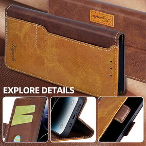 Étui portefeuille antichoc pour Poco F8 F7 Plus Ultra X7 X6 Pro <span class=keywords><strong>M8</strong></span> M7 Pro, étui en cuir personnalisé en gros avec fermeture magnétique - Product Image 3