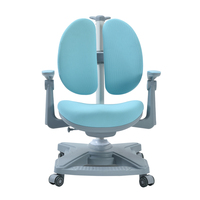Chaise d'étude pour enfants réglable en hauteur, en plastique, à bas prix, avec roulettes, design ergonomique, pour l'école, la chambre, le salon, marque DELUX