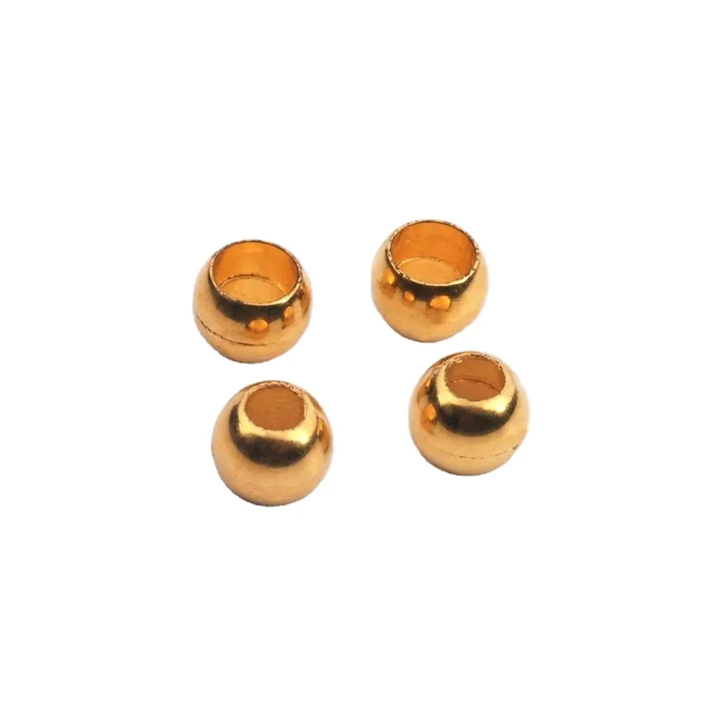 Custom Golden Plated String Cord End Stopper for Clothing KE10012