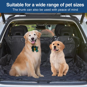 Venta al por mayor Premium impermeable de tela Oxford Pet Car Seat Cover Dog Hamaca Negro 140x130cm - Product Image 3