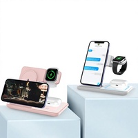 Nouveau chargeur sans fil 3-en-1 pliable Amazon pour téléphone, écouteurs et montre connectée, compatible avec les appareils modèle D27