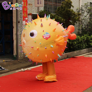 Costume Gonfiabile Pubblicitario a Forma di <span class=keywords><strong>Pesce</strong></span> Puffer per Adulti, Tuta Personalizzata Gonfiabile a Forma di Animale Marino per Eventi Pubblicitari - Product Image 2