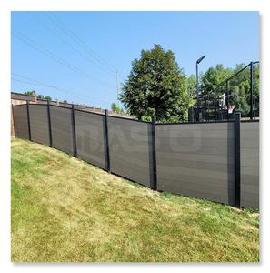 WPC รั้วสวนกันน้ำกลางแจ้งอลู<span class=keywords><strong>มิ</strong></span><span class=keywords><strong>เนียม</strong></span>เสา<span class=keywords><strong>อลู</strong></span><span class=keywords><strong>มิ</strong></span><span class=keywords><strong>เนียม</strong></span>แนวตั้งสีดำทำจากอลู<span class=keywords><strong>มิ</strong></span><span class=keywords><strong>เนียม</strong></span>เสา3D กรอบโลหะธรรมชาติ - Product Image 3