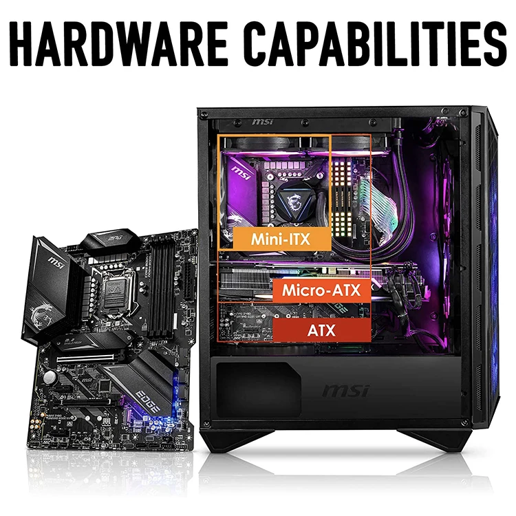 MSI MPG GUNGNIR 110MプレミアムミッドタワーPCゲーミングケース