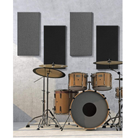 Panel Akustik Fiberglass Berlapis Kain Multi-Warna Panel Dinding Kedap Suara Peredam Suara untuk Studio Teater 47.24X23.62X1 inci