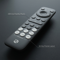 Control Remoto Inalámbrico 2.4G OEM ODM para Android TV Box Smart TV, Carcasa de ABS, 24 Teclas, Compatible con Bluetooth