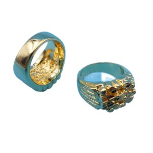 Men's Geometric Ring Brass Enamel Inlay <b>Cat</b> Eye Stone Fashion Jewelry <b>Gift</b> - Product Image 5
