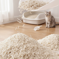 Litière pour chat en tofu écologique, personnalisable, à forte absorption, jetable dans les toilettes et anti-odeurs, vente en gros