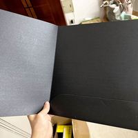 Carpeta de archivo de tapa dura A4, carpeta de presentación de lujo, carpetas de plástico de bolsillo