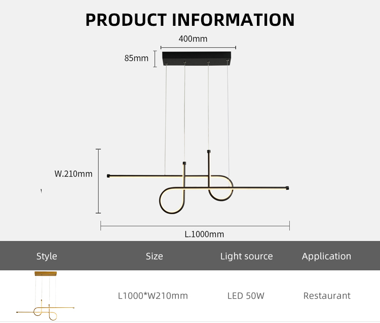 High Quality Gold Color Hotel Lighting Aluminum Suspension Modern Led Pendant Light For Hotel Rooms
