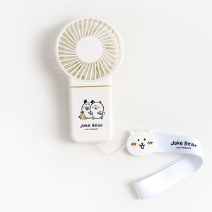 Mini ventilateur de bureau Joke Bear and Friends, ventilateur personnel portable pliable avec un design de dessin animé mignon, rechargeable par USB pour la maison et le bureau - Product Image 6