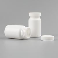 Bouteilles de Pilules en PEHD Blanc de 75cc de Qualité Alimentaire avec Logo Personnalisé, Emballage de Médicaments en Plastique, Flacon de Capsules ou Comprimés avec Bouchon à Vis