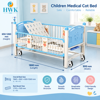 Matelas imperméable pour lit d'hôpital pédiatrique, poteau de perfusion télescopique pour les soins hospitaliers des enfants, unité de clinique