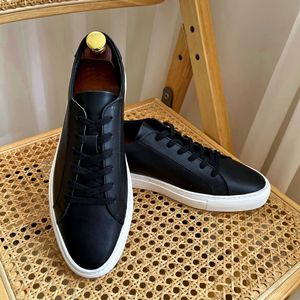 Low-top Korean-style trendy casual oxford shoes, English-style leather shoes, genuine leather <b>flat</b> shoes - Product Image 2
