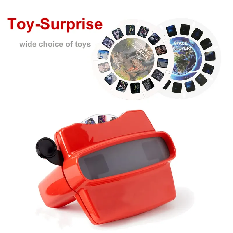 Fabrika doğrudan özelleştirilmiş eğitici çocuk oyuncak resim Reel görüntüleyici kamera 3d görünüm Master oyuncaklar resim ile disk