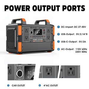 Estación de Energía Portátil de 1200w con Batería Lifepo4, Banco de Energía Móvil, Generador de Carga de Litio, Batería <span class=keywords><strong>Solar</strong></span> - Product Image 5