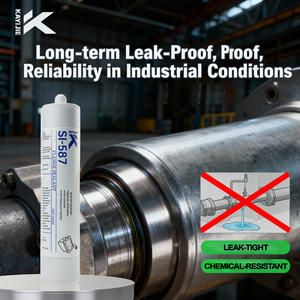 Pistola de silicona KAYIJIE SI-587 portátil de <span class=keywords><strong>9</strong></span> pulgadas y 310 ml, de doble columna, resistente, para sellador amarillo - Product Image 2