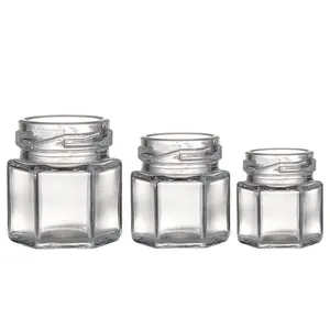 Récipients en verre personnalisés mini pots à bonbons pots d'épices personnalisés pot en verre pour fruits secs contenants en verre pour congeler les aliments