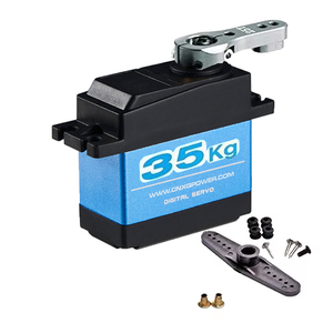 XQ-POWER XQ-S3240M Servo numérique haute vitesse à boîtier métallique et engrenages en titane, couple 35~45 Kg.<span class=keywords><strong>cm</strong></span>, étanche, pièces pour bateaux RC - Product Image 1
