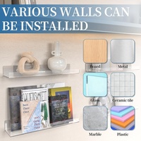 Fabricant personnalisé OEM/ODM affichage transparent étagère suspendue en acrylique étagères murales flottantes laminage