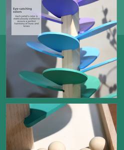 Árbol Musical Arcoíris INS de Madera, Juego de Bolas Rodantes Desmontables, Juguete Educativo Temprano para <span class=keywords><strong>el</strong></span> Reconocimiento de Colores <span class=keywords><strong>y</strong></span> Diversión en <span class=keywords><strong>el</strong></span> Montaje - Product Image 5