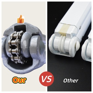 Auvent télescopique pliable en aluminium avec bande lumineuse, télécommande motorisée, auvent de luxe pour la pluie, utilisation en extérieur - Product Image 3