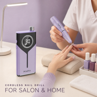 Machine à ongles électrique sans fil rechargeable 30000 tr/min, lime à ongles portable pour salon et usage domestique
